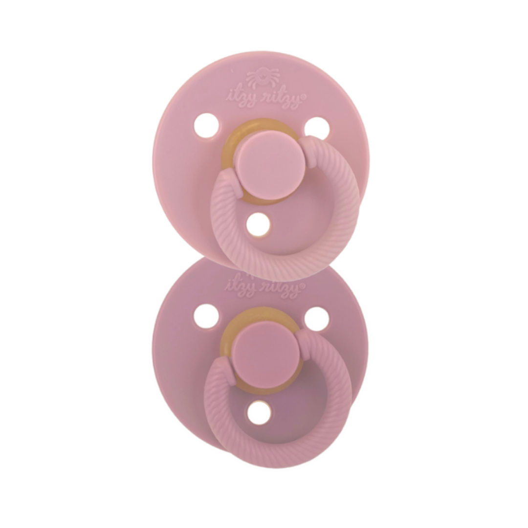 Itzy Soother™ Natural Rubber Pacifier ( Orchid + Lilac)