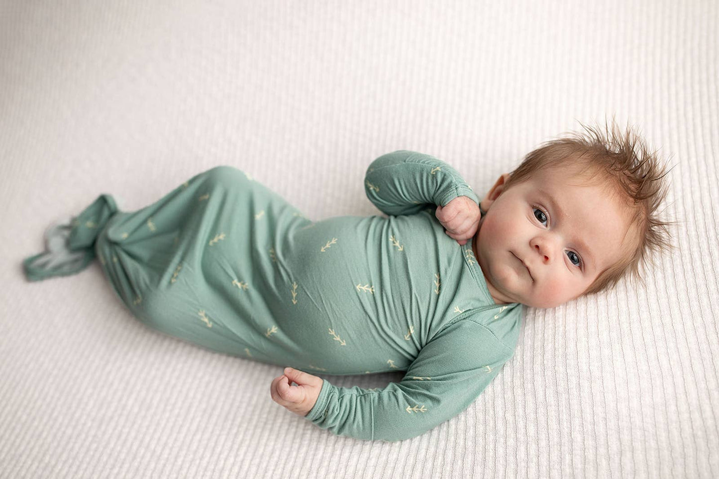 Arrow Print Knotted Newborn Gown