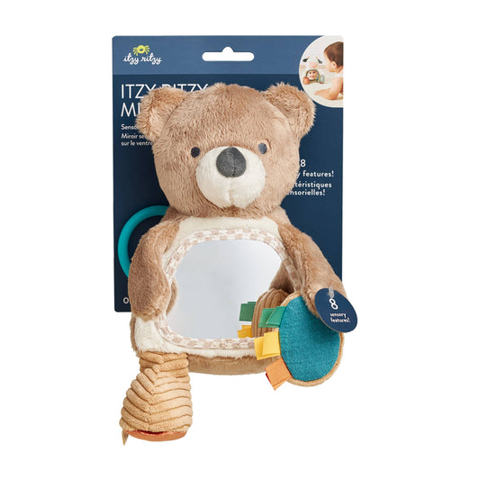 Itzy Bitzy Mirror™ Sensory Tummy Time Mirror (Theo the Bear)