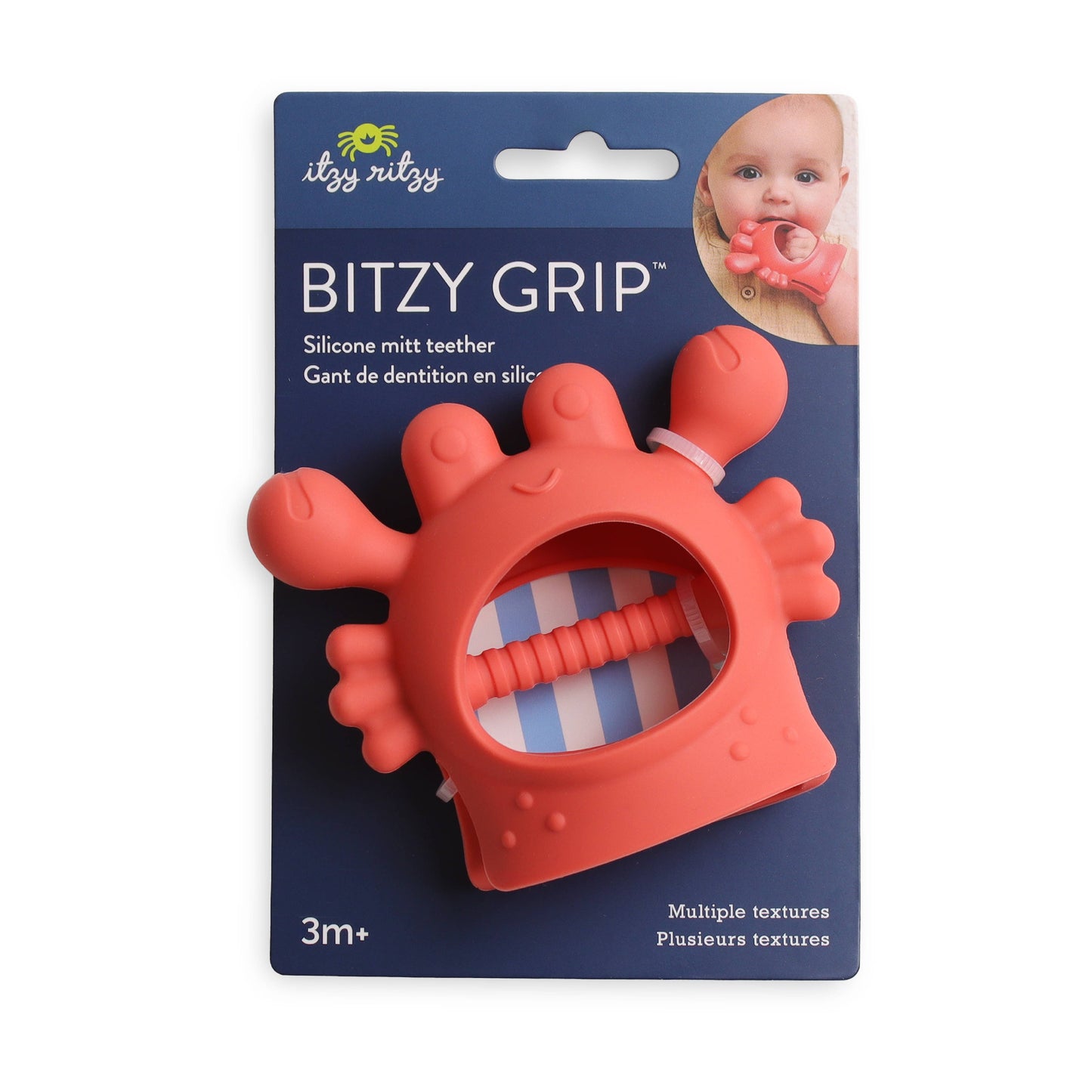 Bitzy Grip™ Silicone Teether (Crab)