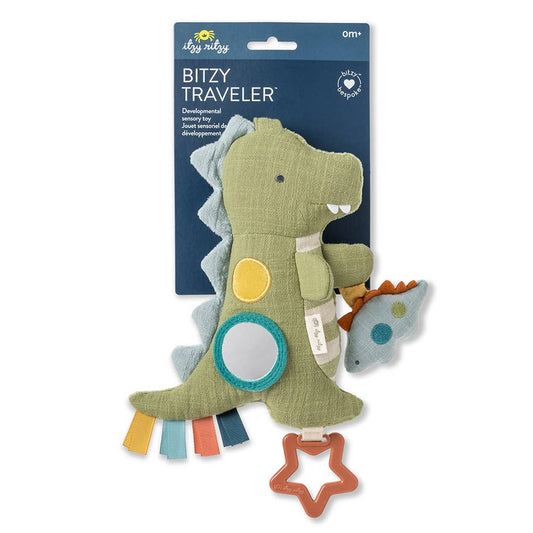 Bitzy Traveler™ Developmental Sensory Toy (Dino)