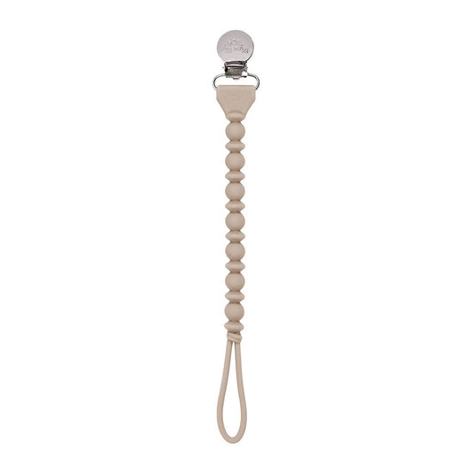 Sweetie Strap™ Silicone One-Piece Pacifier Clips (Toast)