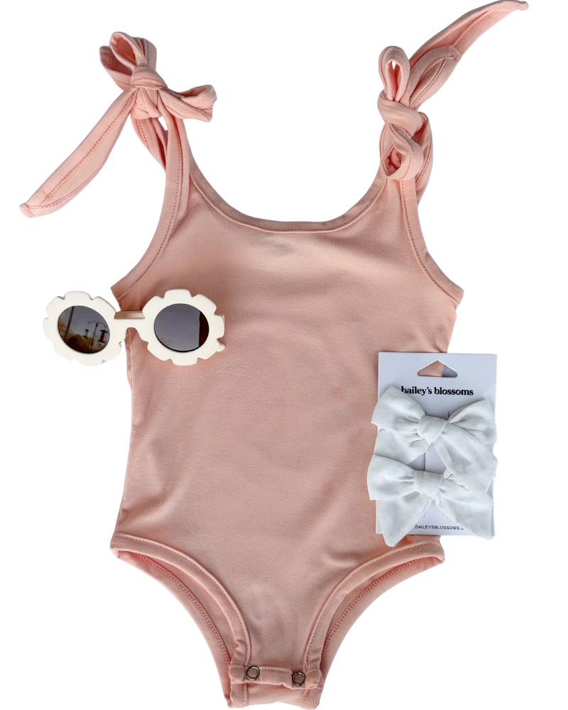 Madden Tie Shoulder Leotard/Tank - Honeydew