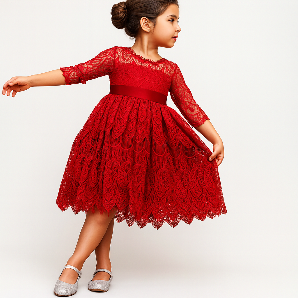Little Lady in Red Dress
