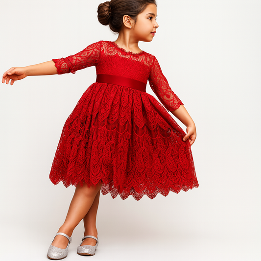 Little Lady in Red Dress