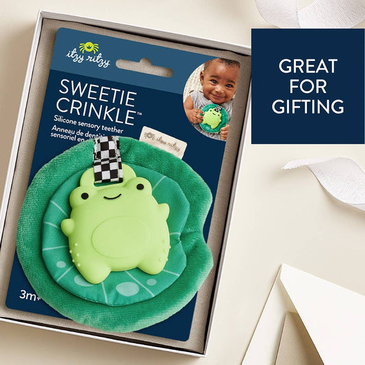 Sweetie Crinkle™ Sensory Teether (Freddie the Frog)