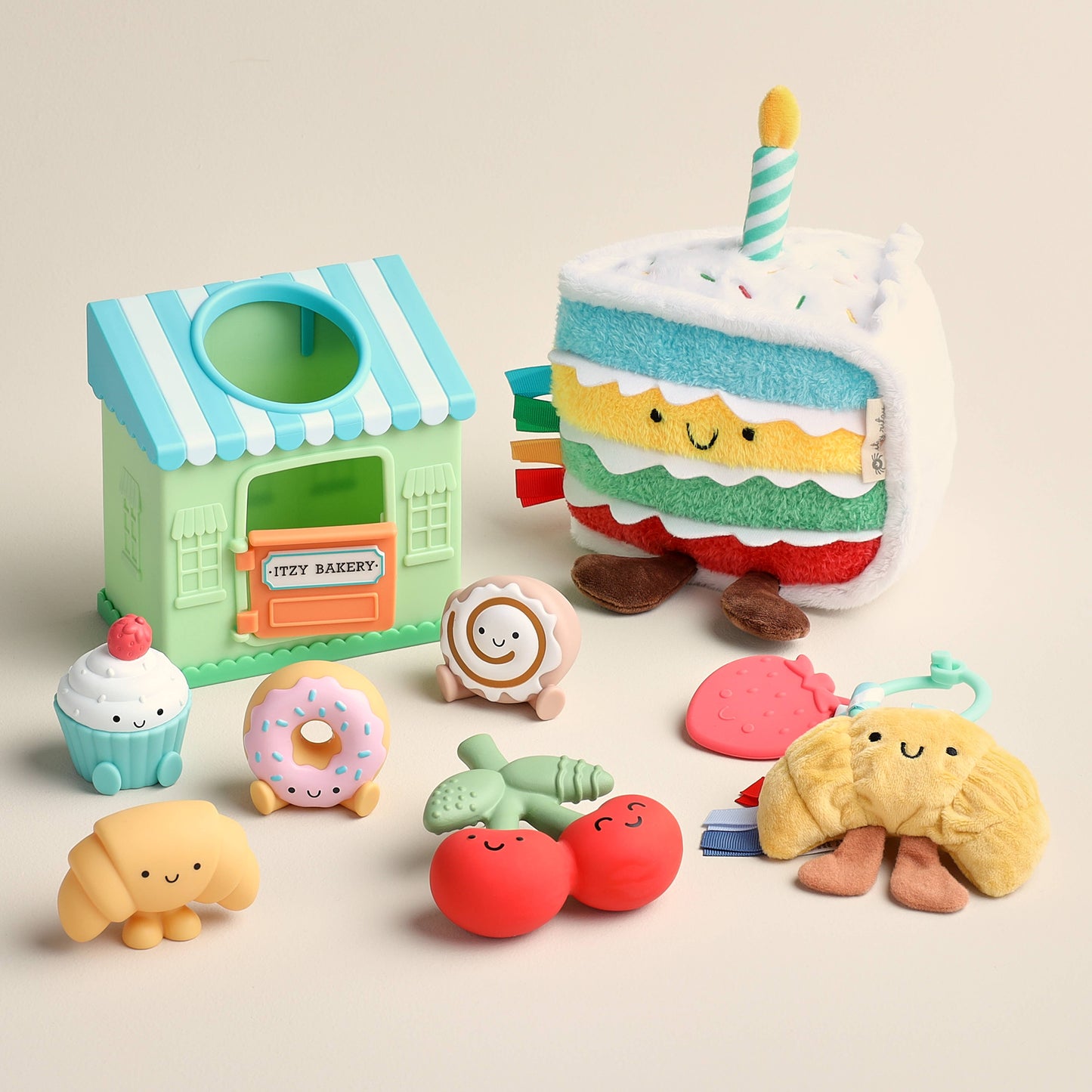 Comfort Crew™ Natural Rubber Latex Teether (Cherry)